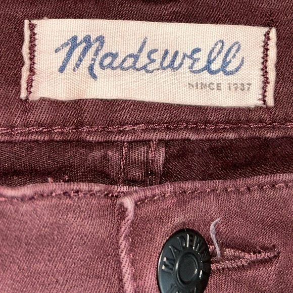 Madewell 9" High-Rise Skinny Jeans: Garment-Dyed Edition SIZE 26 - Picture 5 of 5